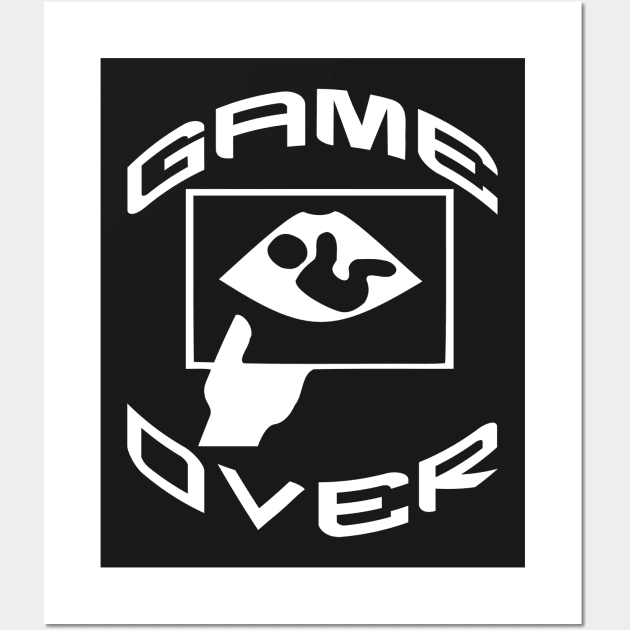 GAME OVER Wall Art by redhornet